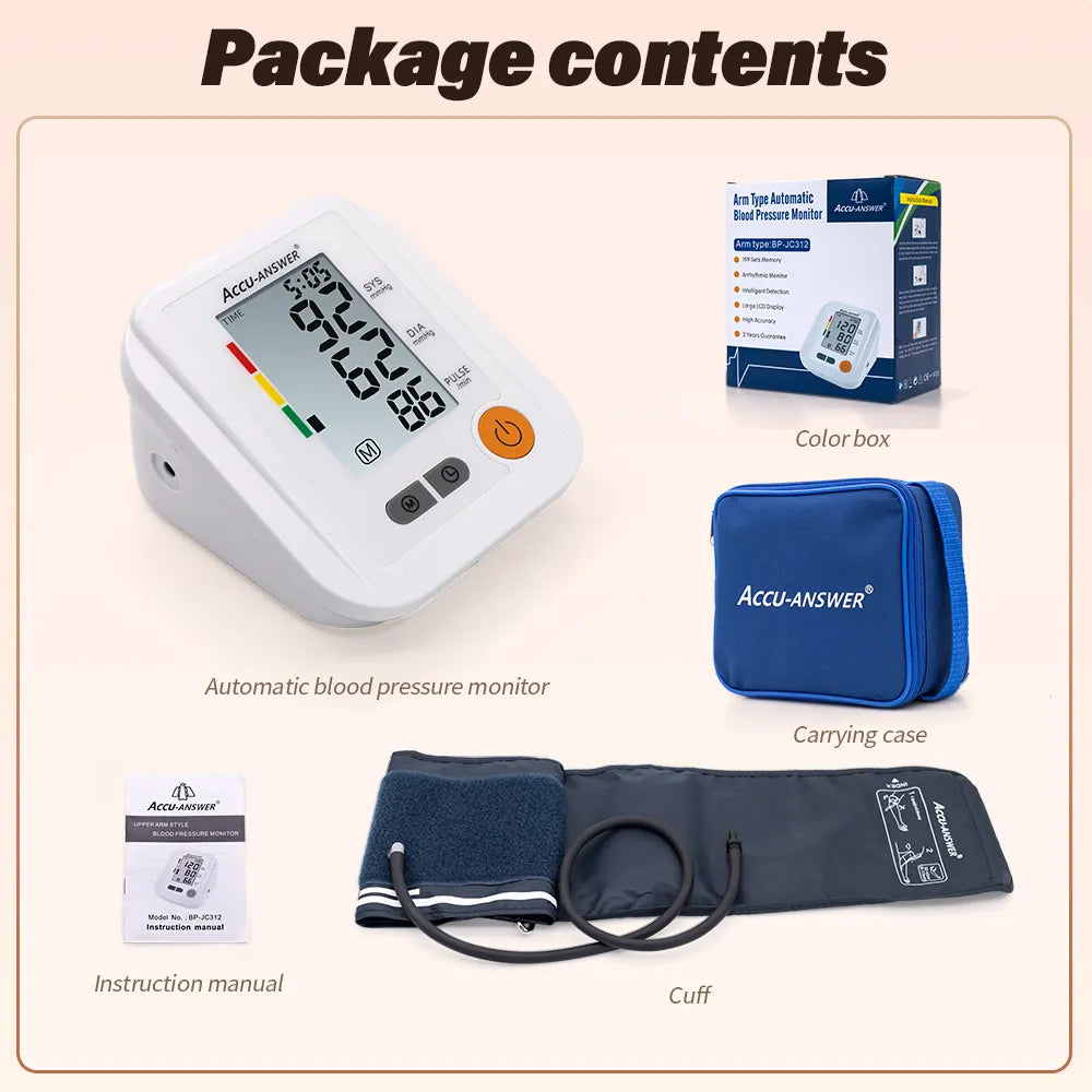 Accu-Answer BP-JC312 Automatic Upper-Arm Blood Pressure Monitor