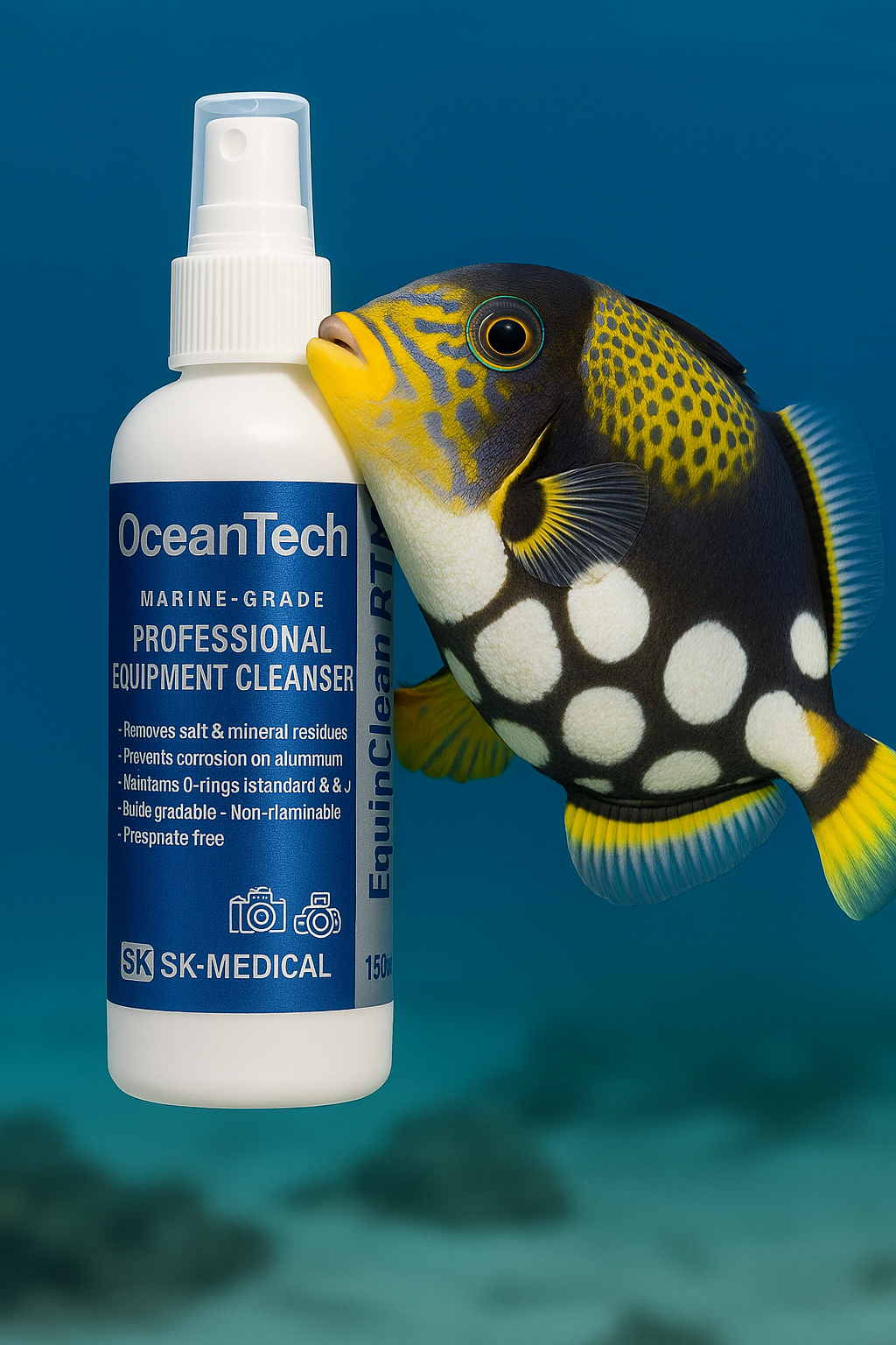 OceanTech™ EquipClean RTU – Professional Marine Equipment Cleanser (150 ml Spray)