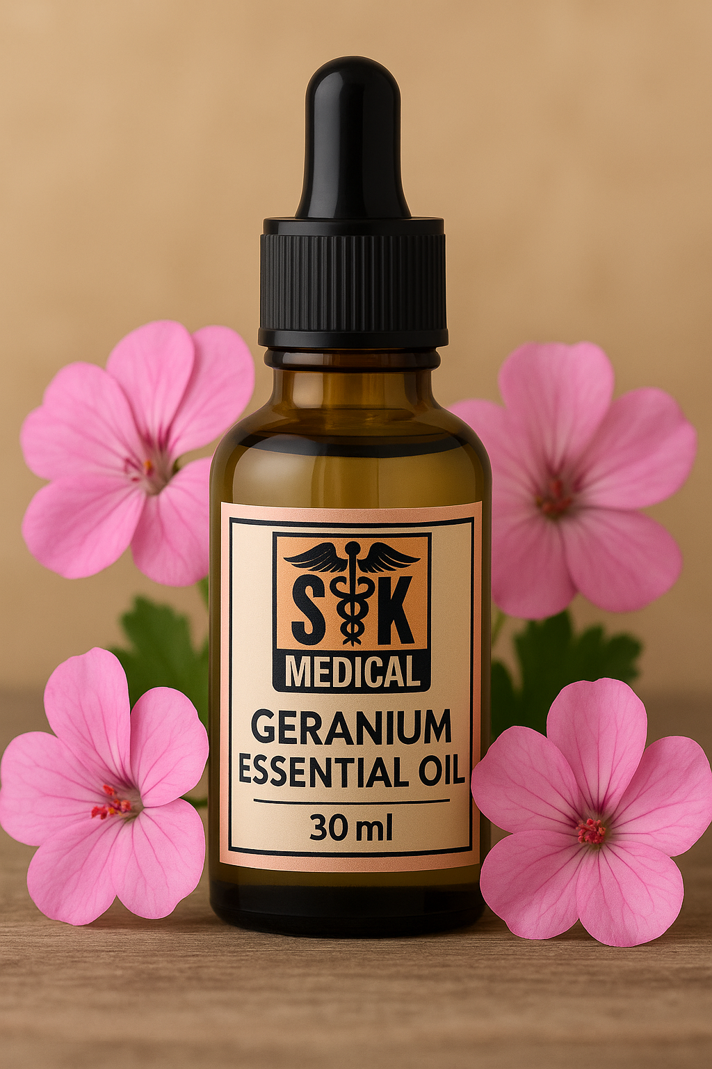 Geranium Essential Oil – 100% Pure &amp; Natural (30 ml)