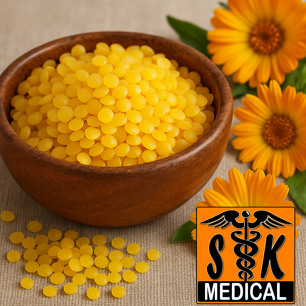 Yellow Beeswax Pellets – 100 g (Pure &amp; Natural)